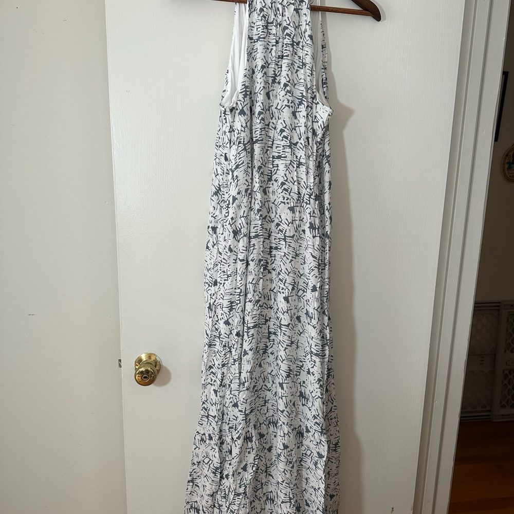 Nine West Monochrome Patterned Maxi Dress